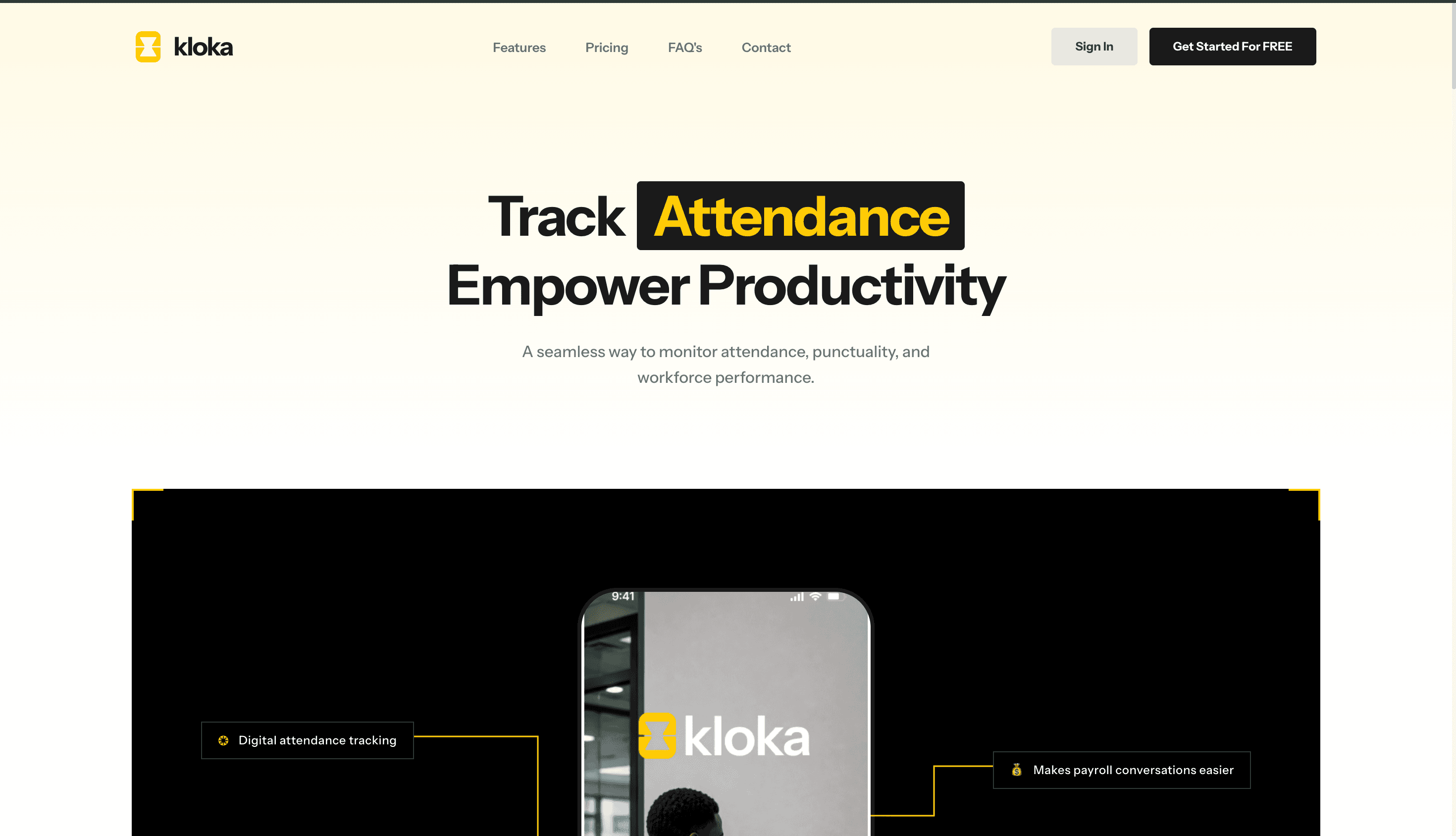 Kloka Attendance Software